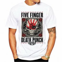 chemise de manga courte de grande taille pour hommes, chemise blanche de Death Punch FFDP, groupe Rock, Verano u9tq#