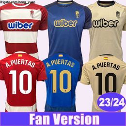 Camiseta Granada CF Soccer Jerseys Callejon A.Puertas Soro Uzuni 23 24 Jésus Vallejo F.Diedhiou C.Neva Bryan Bicard Football