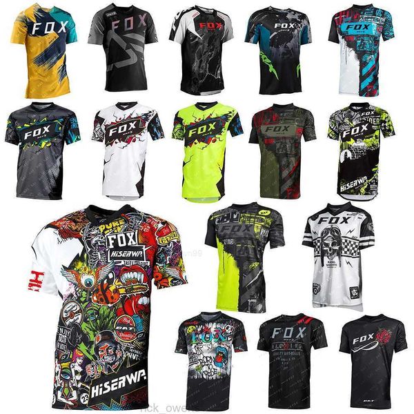 Camiseta de Motocross, Camiseta de manga corta BAT F, Camiseta para descensos, camiseta de ciclismo para motocicleta todoterreno, Maillot ciclista