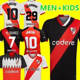 Camiseta River Plates Jerseys de football 2023 2024 Lanzini de la Cruz M.Borja Football Shirts Kids Kit M.Suarez Barco Solari A.Palavecino Jersey 23/24