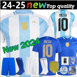 Camisetas ArgENtiNA voetbalshirt kindertenue 2024 Copa America 3 sterren 2025 National Team Cup 24/25 thuis uit heren voetbalshirt Train DI MARIA LAUTARO MARTINEZ 4XL