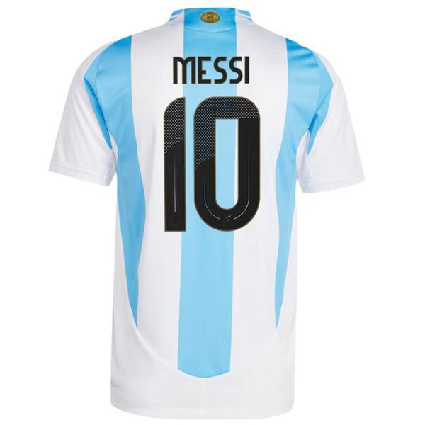 Camisetas Argentina Soccer Jerseys Kid Kit 2024 Copa America 3 Stars 2025 Coupe d'équipe nationale 24/25 Home Away Men Football Shirt Train Di Maria Lautaro