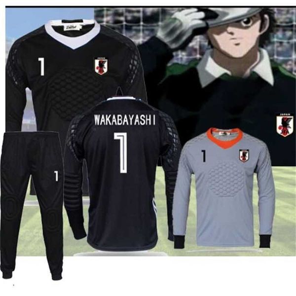 Camisetas Captain Tsubasa maillots de football de football, oliver atom Maillots de foot Gardien de but Wakabayashi Aton Cosplay uniforme 201118