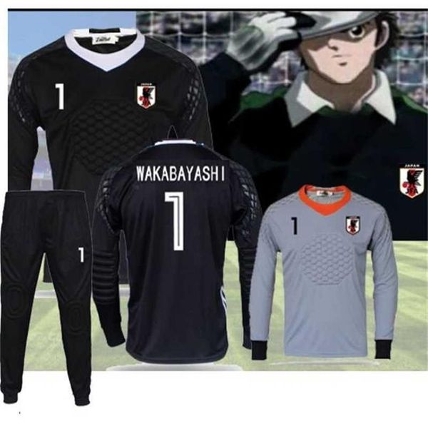 Camisetas Capitaine Tsubasa Football Football Maillots Oliver Atom Maillots de pied Gardien de but Wakabayashi Aton Cosplay uniforme 201118323d