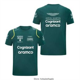 Camisetas de astons heren t shirts f1 para hombre y mujer camisa deportiva con cuello redondo y diseno de coche de carreras del equipo