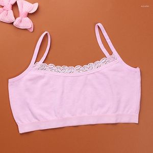 Camisoles réservoirs 1/3 pièces jeunes filles dentelle doux sous-vêtements en coton puberté adolescent formation soutien-gorge haut court 8-14 ans enfants pour