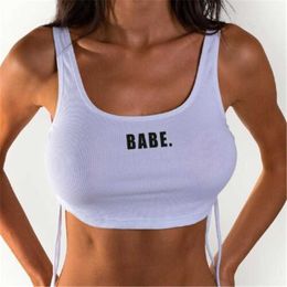 CAMESOLS Tanks 2020 Dames Sexy Side Open Mouwloze Sport Tank Tops Dames Tanktops Qui Droog Loose Wit Bra Lady Gym Mouwloos Running V Z0322