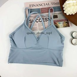 Camisoles Tanks 2024 Fashion Fashion Sexy Solid Color Tops Sports Tanke Lady BRALETTE STRAP OFF SHOMBE MANEVELESS OMIGHTY CAMISTY BRALET Vest Summer 643