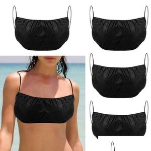 Camisoles Tanks 50 pièces soutiens-gorge jetables pour Spray Tan Spa Salon Top vêtement sous-vêtements femmes bronzage brassières Lingerie Drop Delive Otwt4