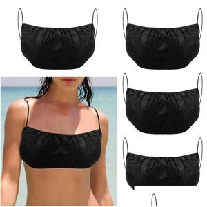 Camisoles Tanks 50 pièces soutiens-gorge jetables pour Spray Tan Spa Salon Top vêtement sous-vêtements femmes bronzage brassières Lingerie Drop Delive Otolv