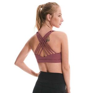 CAMESOS Tanks Camisole Yogaworld Dames ondergoed Yoga -oefening Ondergoed Outdoor Running Schokbestendig Snel drogen Elastische BHE Fitness Sports DFGFDG