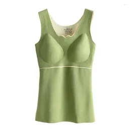 Camisoles Réservoirs Conception Ergonomique Gilet Haute Élasticité Débardeur De Compression Sans Couture Pour Femmes Avec Coussinets De Poitrine Coupe Slim Pour