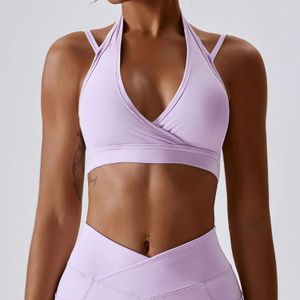 CAMISOS Tanks Gym Hoge intensiteit Push Up NE Sling Yoga Bra Gaers toageer Sho Proof Women's Sports Underwear Running Nude Fitness v Z0322