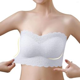 Camisoles tanks één stuk naadloze buis tops vrouwen onzichtbare bh -intimaten strapless bustier bandeau ademende gewikkelde borst ondergoed