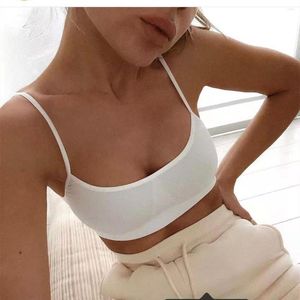 Camisolas Tanques Espalda abierta Camiseta sin mangas Sujetador Mujer Cómodo Sujetadores sin costuras Ropa interior sin aros Almohadilla Lencería Sexy Bralette sin espalda