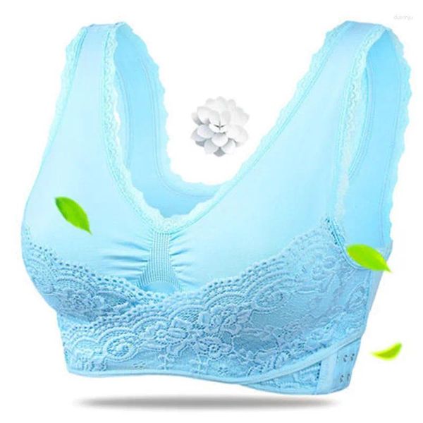 Camisoles Réservoirs Pur Coton Mince Sous-Vêtements Couleur Unie Soutien-Gorge Respirant Sans Couture Sexy Dentelle Sling Top Femmes Fitness Lingerie Feminina