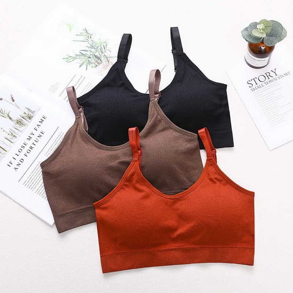 Camisoles Tanks Sports Sports Sports Mujeres Fitness Top Bra de yoga para Cup Bla White Running Yoga Gym Crop Top Mujeres Push Up Sport Bra Top Bh Z0322