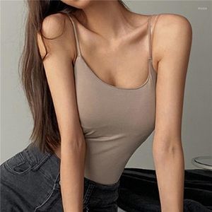 Camisoles Débardeurs Sexy Camisole Femmes Sous-Vêtements Sans Fil Débardeur Crop Top Tee Sans Couture Lingerie Bralette Beauté Retour Sans Fil Tube Tops Sports