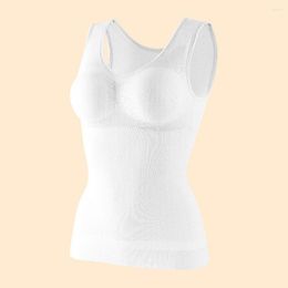 Camisoles Réservoirs Shaper Couche de base Débardeur Soutien-gorge sans couture Sous-vêtements de contrôle du ventre pour femmes