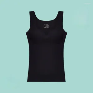 CAMISOS Tanks vrouwen 2023 Zomer mode ijs zijden dunne vest tops vrouwelijke slanke sport beha mouwloze dames solide kleur e208