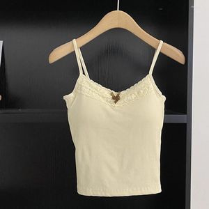 Camisoles Tanks Femmes Bow Lace