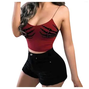 Camisoles débardeurs femmes imprimé bustier tubulaire Camisole ajusté nombril gilet basique solide coton Bustier doux soutien-gorge débardeur