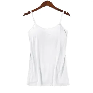 Camisoles Tanks Camisole pour femmes soutien-gorge intégré bretelles réglables haut d'été sans manches pour l'entraînement sommeil voyage