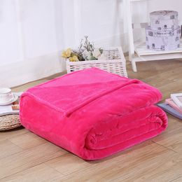 CAMMITEVER Goedkope deken 100*70 cm fleece dekens voor bedworp deken machine wasbare wast textiel textiel vaste dekens voor thuis