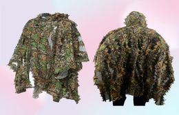 Camo 3D Bladmantel Yowie Ghillie Ademend Open Poncho Type Camouflage Birdwatching Ponchopak7139463