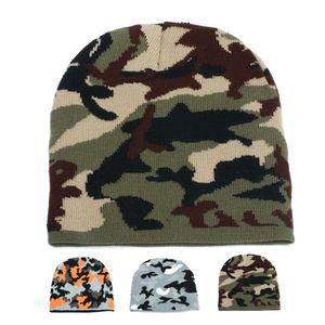 Bonnet camouflage tricoté pour hommes et femmes, Textile de maison, casquette chaude et froide