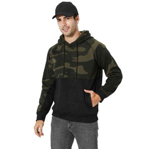 Camo hoodie heren hoodies schattig oversized hoodie boys streetwear man man camouflage sweatshirt met capuchon oversized fleece sportkleding l220725