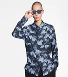 Camo Robe-Dress Shirt Spring Automne New Fashion Mens Designer Shirts Long Manches Long Men de travail Casual Importée Paris Brand Clo1256729