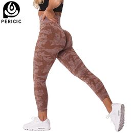 Camo Leggings de Yoga sans couture femmes exercice athlétique Fitness bout à bout Booty Sport pantalon taille haute collants de gymnastique entraînement Activewear 240102