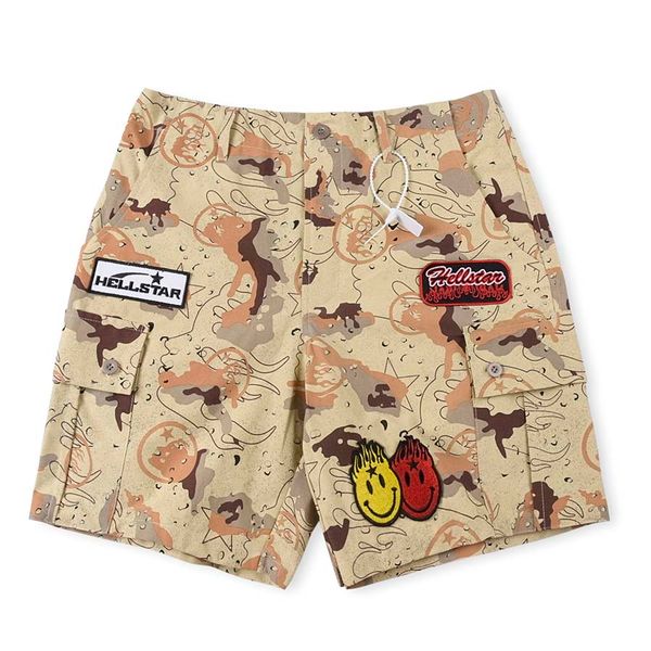 Pantalones cortos de camuflaje Jogger Pantalón de verano para hombres Mujeres Bordado Pantalones cortos de alta calidad Vacaciones Ropa de algodón 24SS