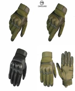 Camoland Touch Screen Tactical Glove Men Rubber Kcuckle Full Finger Finger Military Paintball Motorcycle Gants en ligne269x6924515