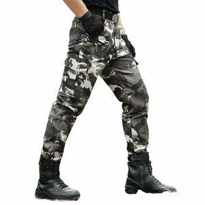 Camoue pantalons décontractés pantalons cargo pour hommes militaires tactiques gris pantalons de travail pour hommes pantalons de survêtement vêtements homme Jogger hommes k3C2 #