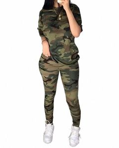 Camoue Print Broek Sets Trainingspak Tweedelige Sets Damesoutifits Sport Lente Zomer Herfst Bijpassende Sets Lg-leggings s0Fd #