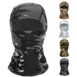 Camouflage Balaclava Masque à face complet pour CS Wargame Cycling Hunting Army Bike Casqueur Cap Tactical Cap Scarf249U