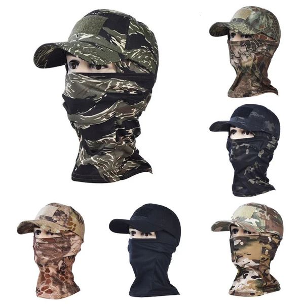 Casquette de Baseball de Camouflage pour hommes et femmes, Anti-boucle, chapeaux de soleil d'été, équitation en plein air, ski, coupe-vent, protection solaire, masque anti-poussière, Hat240102