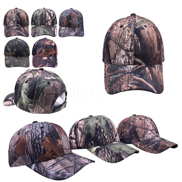 Camouflage Baseball Caps Washed Unisex Visor Hat Sports de plein air Snapbacks Caps Party Hats Supplies 5styles de235