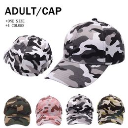 Camouflage honkbal hoed outdoor sport gewassen bal caps mode zonnebrandcrème feestelijke feestmutsen levert 4-styles t2i51878