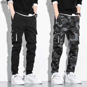 Camouflage Cargo Pants Men 2023 New Casual Cotton Fashion Multi-Pocket Joggers Male Sweatpants Slim Fit Plus Size Pantalons Hommes L230520
