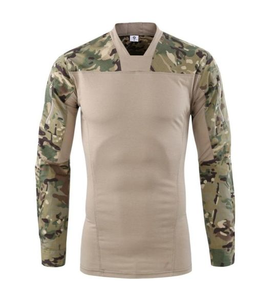 Colores de camuflaje Uniforme de combate del ejército de EE. UU. Camisa militar carga multicam Airsoft paintball tela táctica con camiseta de manga larga 9199126