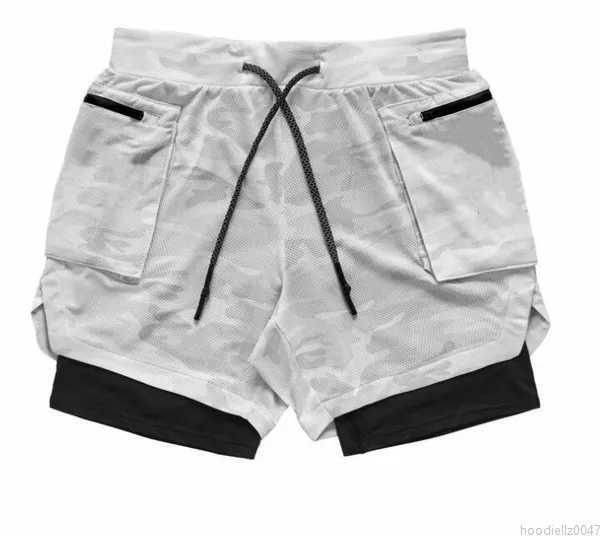 Short camouflage double pont respirant noir blanc basket-ball évacuant l'humidité mode hommes sports de plein air loisirs course fitness tennis de table badminton 1