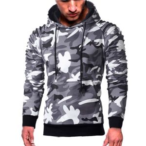 Hommes 2019 sweats à capuche de Camouflage nouvelle mode sweat mâle Camo à capuche Hip Hop automne hiver militaire à capuche grande taille 3XL