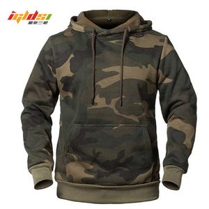 Camouflage Hoodies Heren Mode Sweatshirt Mannelijke Camo Hooded Heuvel Herfst Winter Militaire Hoodie Heren Fleece Jassen VS / EUR Maat 210715