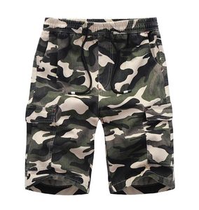 Camouflage losse vrachtshorts mannen cool zomer militaire camo korte broek homme vracht shorts1398047