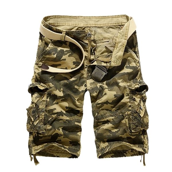 Short Cargo ample de Camouflage pour Homme, pantalon court militaire d'été, taille américaine, 220325