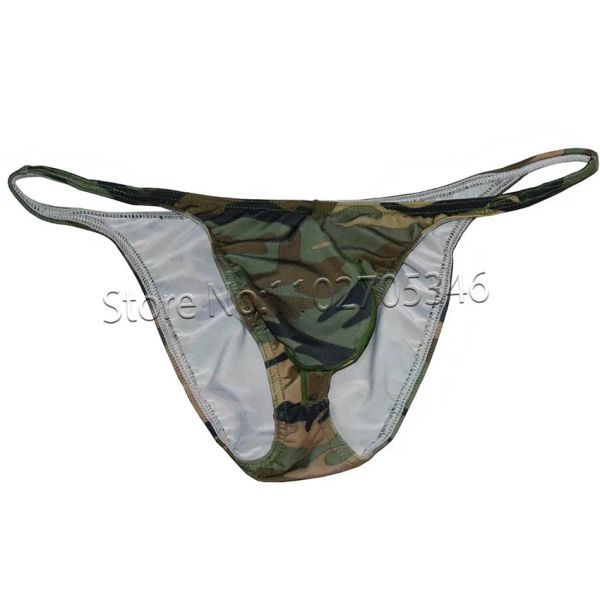 Camouflage hommes pochette slips sous-vêtements pantalons courts Bikini Mini Slip Pour Homme ajustement Jersey