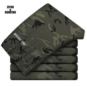 Salopette de camouflage Hommes Cargo Pant Multi-Pocket Global Male Combat Pantalon Outillage Pantalon Armée Vert Taille 210715